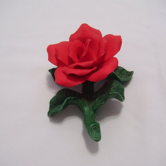 Ceramic Red Rose - Picture 4 of 5